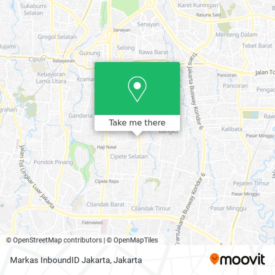 Markas InboundID Jakarta map