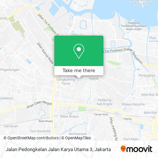 Jalan Pedongkelan Jalan Karya Utama 3 map