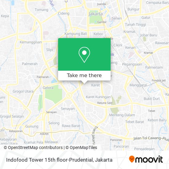 Indofood Tower 15th floor-Prudential map
