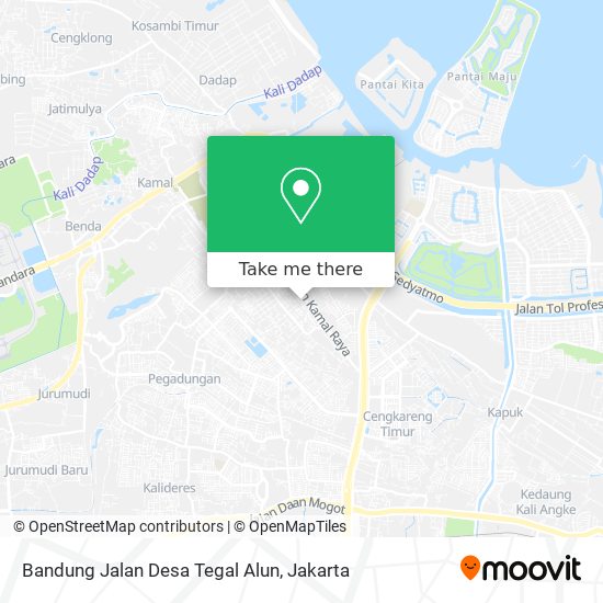 Bandung Jalan Desa Tegal Alun map