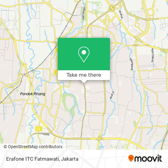 Erafone ITC Fatmawati map