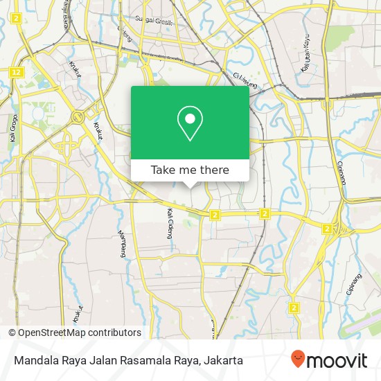 Mandala Raya Jalan Rasamala Raya map