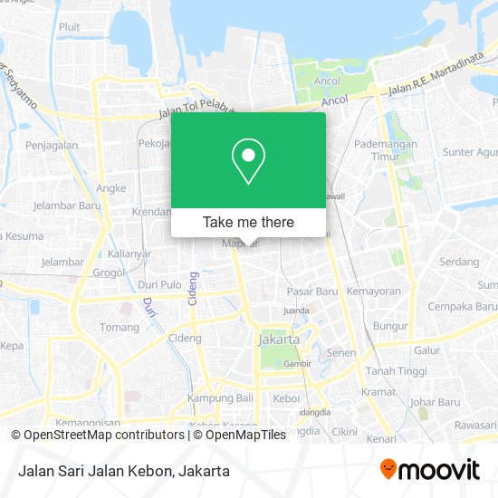 Jalan Sari Jalan Kebon map