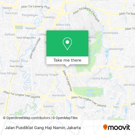 Jalan Pusdiklat Gang Haji Namin map