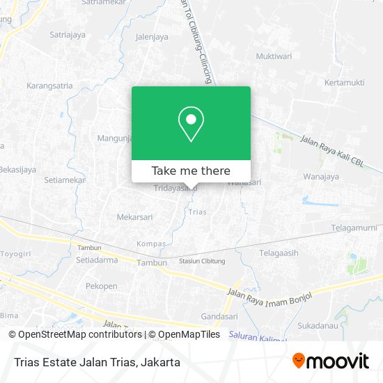 Trias Estate Jalan Trias map