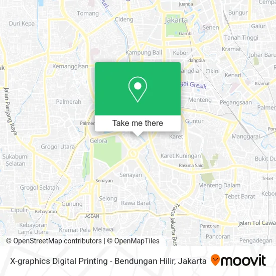 X-graphics Digital Printing - Bendungan Hilir map