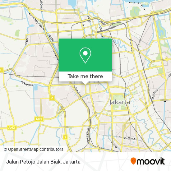 Jalan Petojo Jalan Biak map