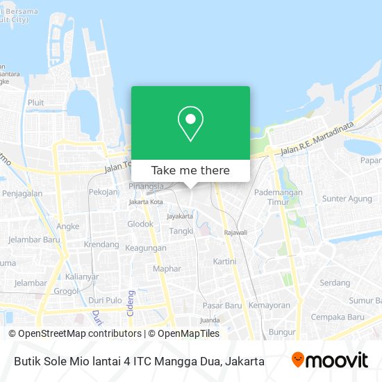 Butik Sole Mio  lantai 4 ITC Mangga Dua map