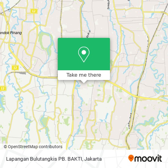 Lapangan Bulutangkis PB. BAKTI map