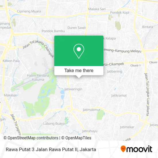 Rawa Putat 3 Jalan Rawa Putat II map