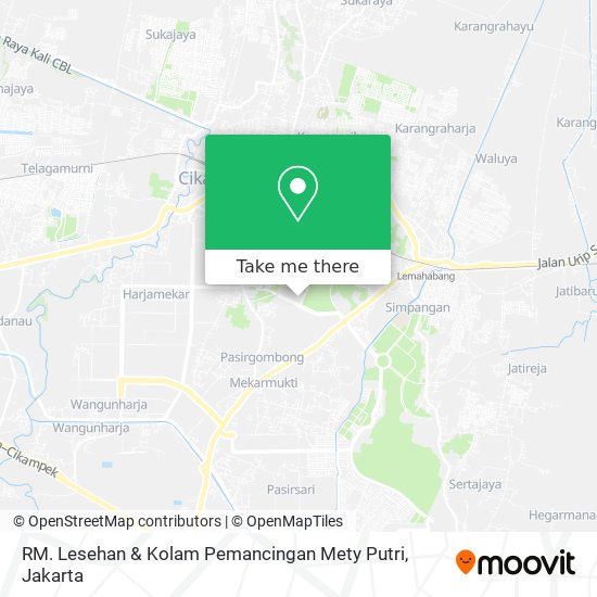RM. Lesehan & Kolam Pemancingan Mety Putri map