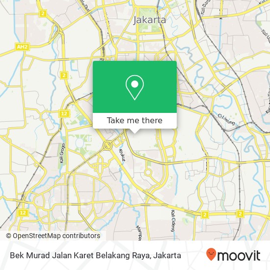 Bek Murad Jalan Karet Belakang Raya map
