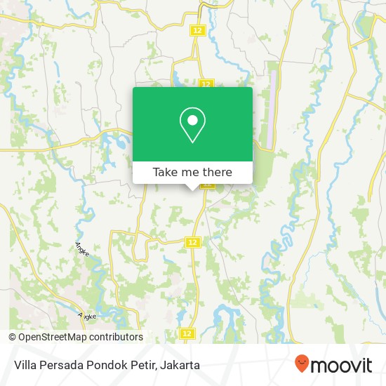 Villa Persada Pondok Petir map