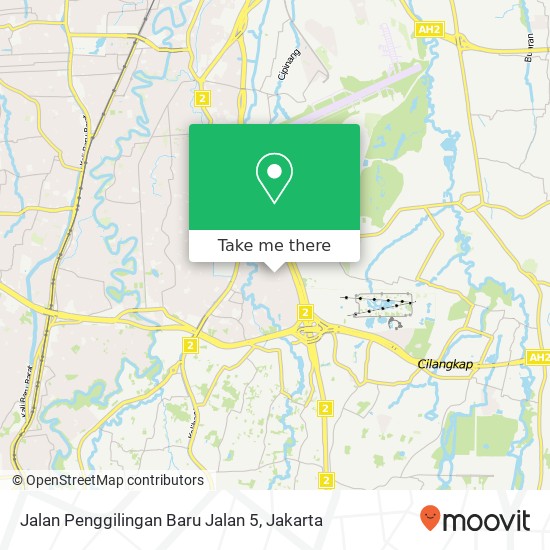 Jalan Penggilingan Baru Jalan 5 map