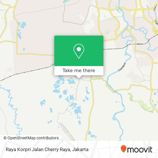 Raya Korpri Jalan Cherry Raya map