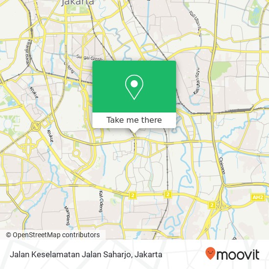 Jalan Keselamatan Jalan Saharjo map