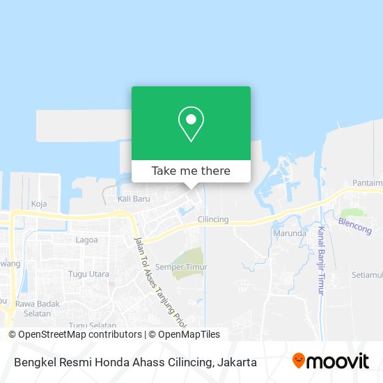 Bengkel Resmi Honda  Ahass Cilincing map