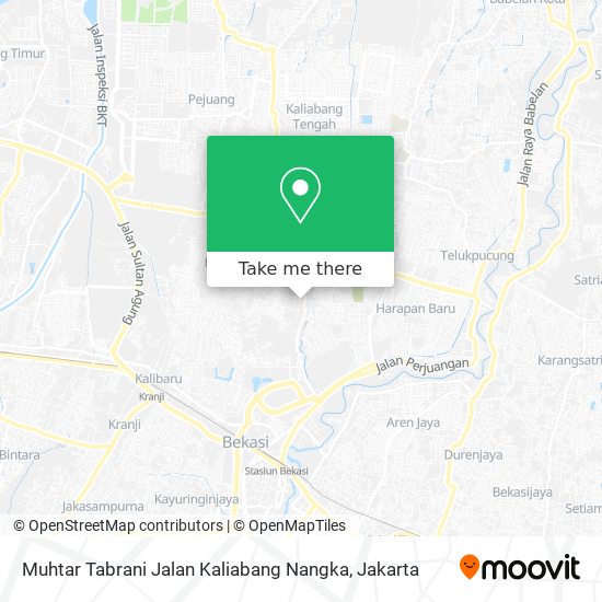 Muhtar Tabrani Jalan Kaliabang Nangka map