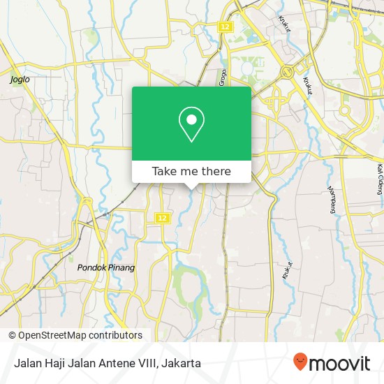 Jalan Haji Jalan Antene VIII map