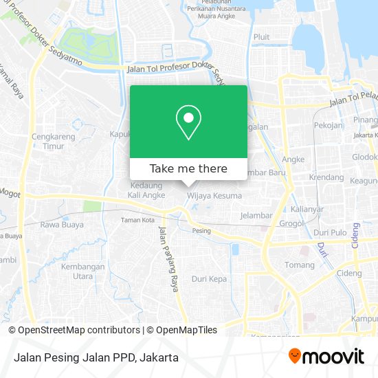 Jalan Pesing Jalan PPD map