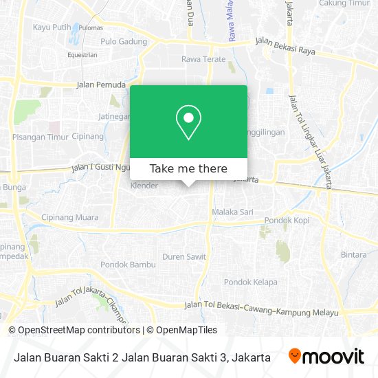 Jalan Buaran Sakti 2 Jalan Buaran Sakti 3 map