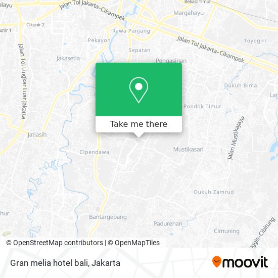 Gran melia hotel bali map