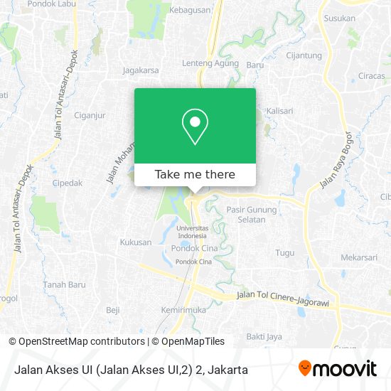 Jalan Akses UI (Jalan Akses UI,2) 2 map