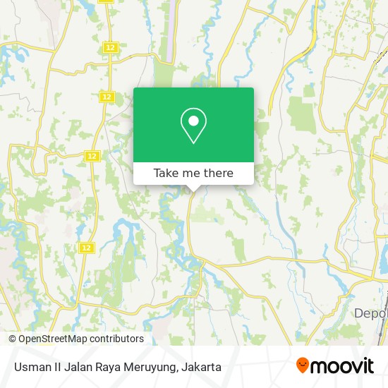 Usman II Jalan Raya Meruyung map