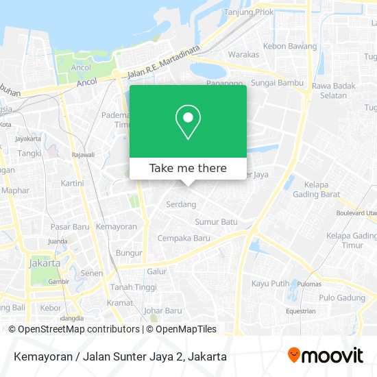 Kemayoran / Jalan Sunter Jaya 2 map