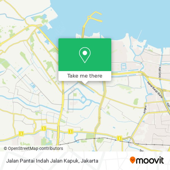 Jalan Pantai Indah Jalan Kapuk map