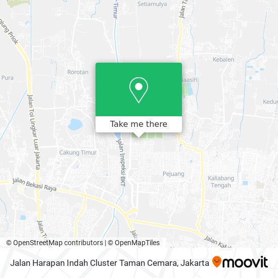 Jalan Harapan Indah Cluster Taman Cemara map