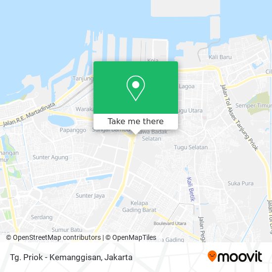 Tg. Priok - Kemanggisan map