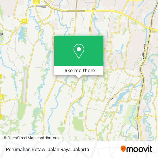 Perumahan Betawi Jalan Raya map