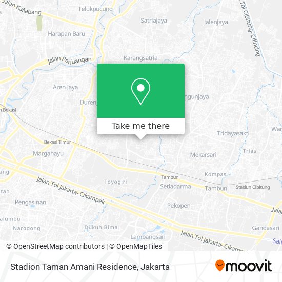Stadion Taman Amani Residence map