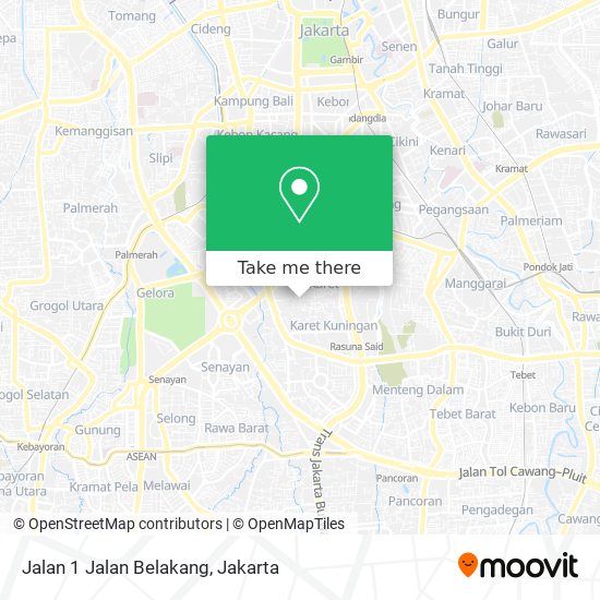 Jalan 1 Jalan Belakang map