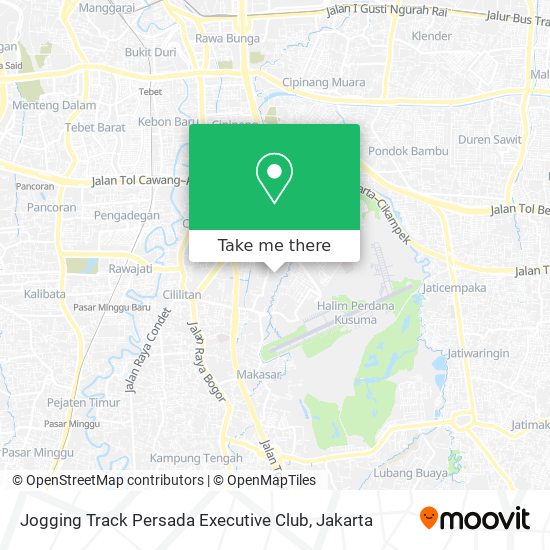 Jogging Track Persada Executive Club map