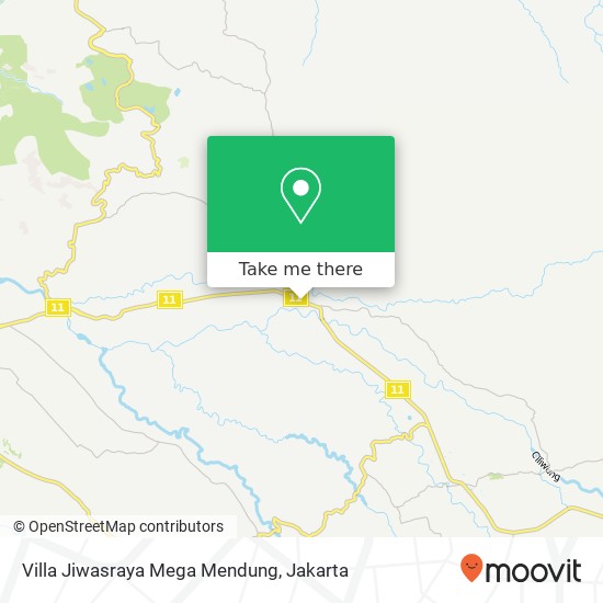 Villa Jiwasraya Mega Mendung map