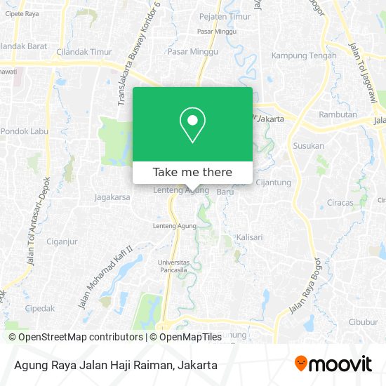 Agung Raya Jalan Haji Raiman map