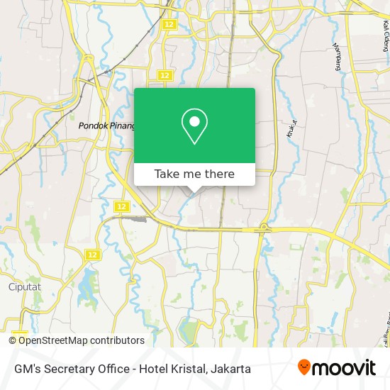 GM's Secretary Office - Hotel Kristal map