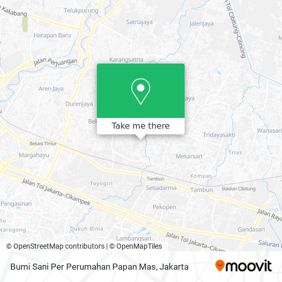 Bumi Sani Per Perumahan Papan Mas map