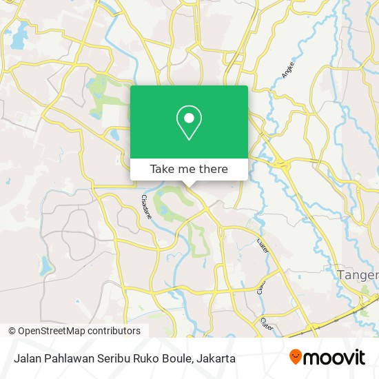 Jalan Pahlawan Seribu Ruko Boule map