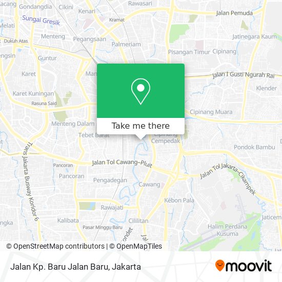 Jalan Kp. Baru Jalan Baru map