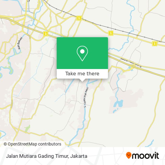 Jalan Mutiara Gading Timur map