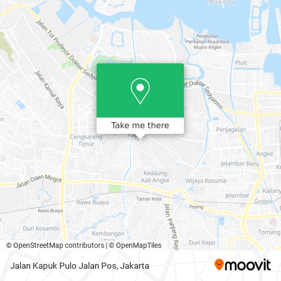 Jalan Kapuk Pulo Jalan Pos map