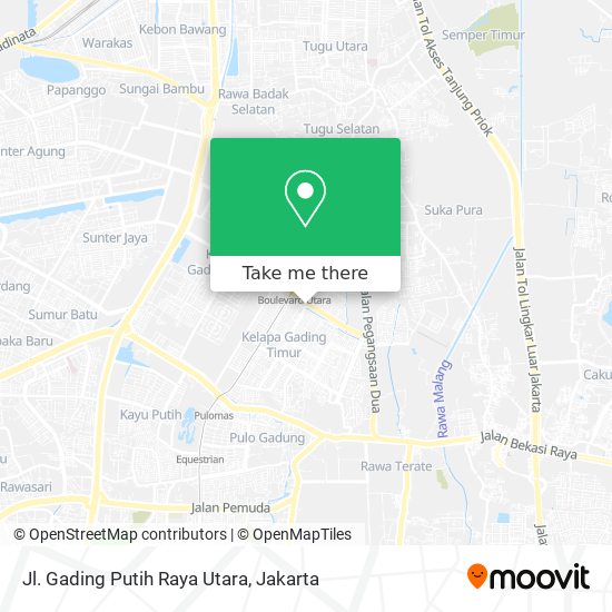 Jl. Gading Putih Raya Utara map