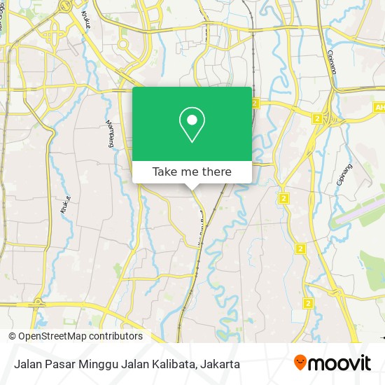 Jalan Pasar Minggu Jalan Kalibata map