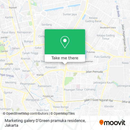 Marketing galery D'Green pramuka residence map