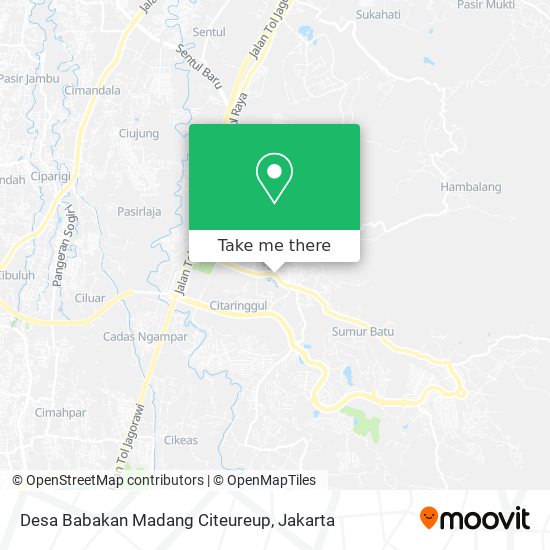 Desa Babakan Madang Citeureup map
