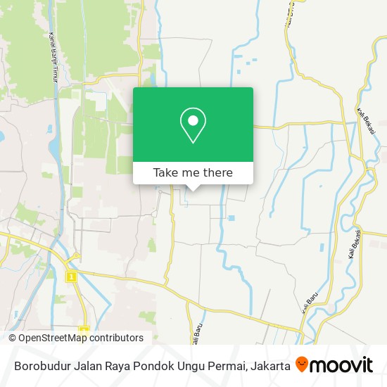 Borobudur Jalan Raya Pondok Ungu Permai map