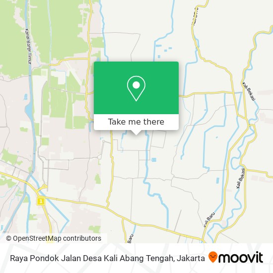 Raya Pondok Jalan Desa Kali Abang Tengah map